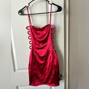 SPICY RED MINI DRESS
